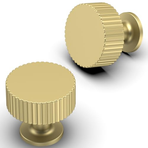 Talentedeco 10 Pack Brushed Gold Kitchen Cabinet Knobs Cabinet Pulls Drawer Knobs