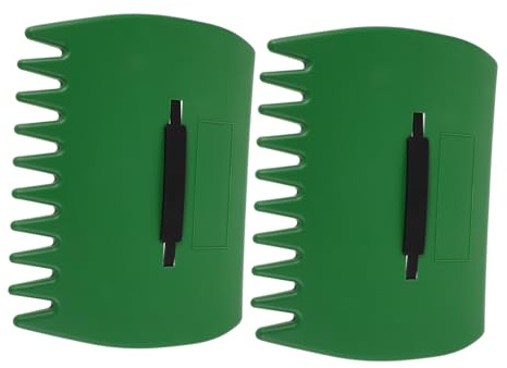 OFFSCH 2 Stück Robuster Laubharke mit Starkem Griff Leichtes Gartenwerkzeug für Effiziente Laub Rasenschnittaufnahme Ergonomisch Geformt zur Handermüdungsreduktion für Rasen Garten und