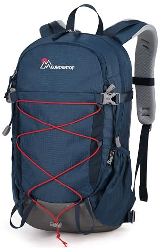 Mountaintop 18 l vandringsryggsäck män kvinnor vandringsryggsäck utomhus ryggsäckar för camping vandring resor, 18L dimblå, 18L