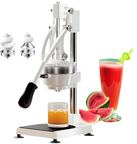 GSHSHOU Spremifrutta Manuale, Spremifrutta con Parti in Acciaio Inossidabile e Base Stabile per Arancia, Limone, Lime e Pompelmo, per Uso Domestico e Commerciale