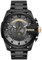 Diesel Watch for Men Mega Chief, Quartz Chronograph Movement, 59 mm Black Stainless Steel Case with a Stainless Steel Strap, DZ4479