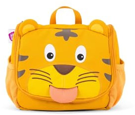 Affenzahn Kulturtasche für 1-5 Jährige Kinder im Kindergarten als Kulturbeutel für Mädchen und Jungen Tiger - Gelb