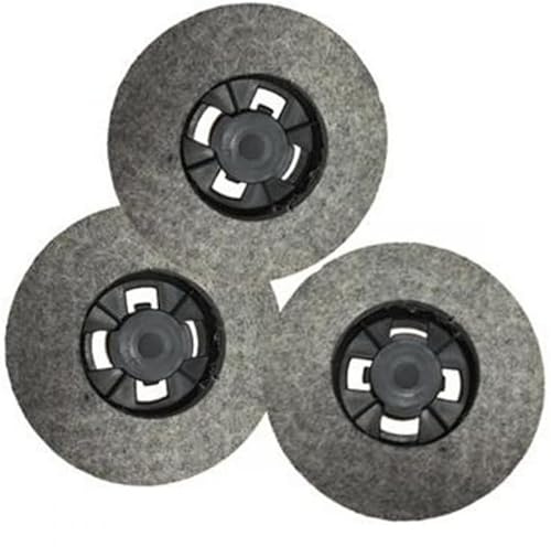 Kit de 3 piezas Cepillo con Disco de Fieltro con Gancho Universal para Pulidora Adaptable