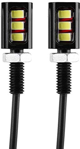 Yctze para piloto led matricula moto homologado eclairage plaque moto led Luz De Matrícula De Motocicleta De Coche, Lámpara De Luz De Tornillo De Placa De Matrícula Universal De Aluminio De 12V 3LED