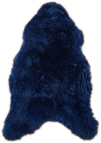 Generisch LAMMFELL Marine BLAU GEFÄRBT 100 x 60 cm SCHAFFELL ÖKOLOGISCHE GERBUNG VON KUHFELLE online & Nomad