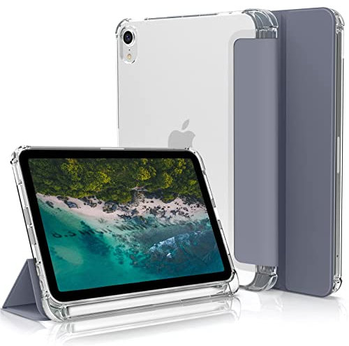 ZOYU Hülle für iPad Air 11 Zoll M2 2024 6. Generation, Hülle für iPad Air 5/iPad Air 4 Hülle, Hülle mit Stifthalter für iPad Air 5. Gen 2022/iPad Air 4 2020 10,9 Zoll, Auto Sleep/Wake, Lila