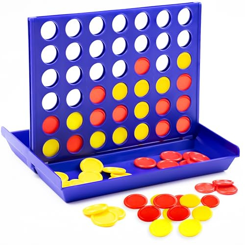 VingaHouse Line Up 4 Educational Board Game Toys 4 In a Line Classic Fun Educational Family Games Four In a Row for Kids Children over 3 years old