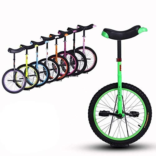 24 Zoll Einräder Für Erwachsene/Große Kinder - Uni Cycle, Einrad Fahrrad Für Kinder Männer Frau Teenager Junge Reiter, Bestes Geburtstagsgeschenk (Color : Green, Size : 24 Zoll Wheel) Langlebig