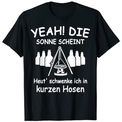 Saarländer Schwenken Grillen Saarland Schwenker Saarländer T-Shirt