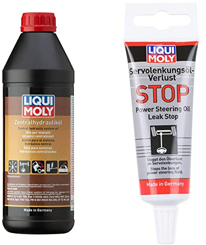 Liqui Moly 20038 1127 Central hydraulics 1 L & 1099 Power Steering Fluid Stop Leak k.A. 35 ml