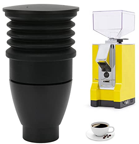 60g Macinacaffè Monodose Tramoggia, Macinacaffè Espresso, Macinacaffè in Lega di Alluminio Accessori per Bidoni di Chicchi di Soffiaggio con Soffietto in Silicone, per