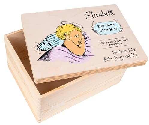 Creative Deco Personalisiert zur Taufe Geschenk für Mädchen und Junge