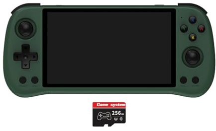 Meiurlex X55 Handheld Game Console 5.5-Inch JELOS System RK3566 CPU Handheld Emulator - 256GB TF Card Pre-Installed with 30.000 Games