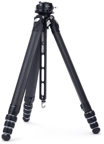 FALCAM TreeRoot Reisestativ für Kamera, Tragbares Carbon-Kamerastativ für DSLR mit F38 Pro Dämpfungskugelkopf, Arca Swiss, Schnellwechsel-Mittelsäule, 1.5kg Leicht, max. 20kg Traglast (R141K-320P)