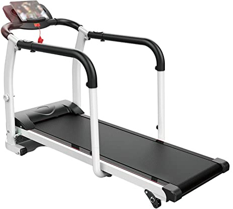 Folding Walking Machine For Elderly, Electric Rehabilitation Treadmill With Safety Handrails And LED Display, For Home Fitness Exercise Limb Recovery Indoor Training