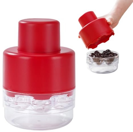 Deshuesador de cerezas, removedor de piedra cereza portátil de extracción de semillas de presión con 7 agujeros individuales para quitar los núcleos de cereza