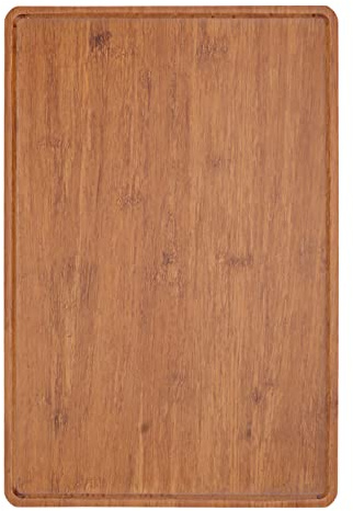 Jeanoko Bandeja, de bambú con superficie plana y diseño decorativo para múltiples usos, Bandeja para té, ideal para servir té, comida, postres y decoración del hogar