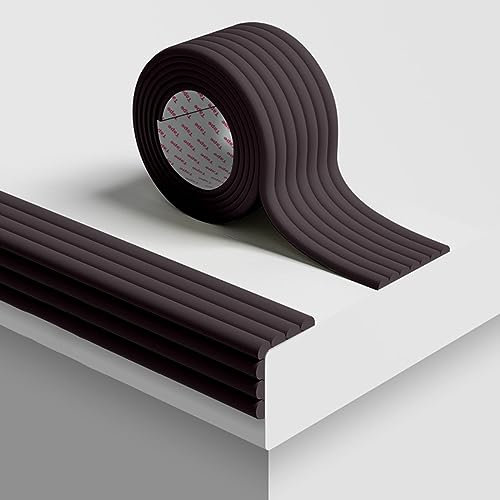 Eckenschutz, weiche Schaumstoffpolsterung, selbstklebend, Kantenschutz, Stoßschutz, Lange, zuschneidbare Eckenabdeckstreifen, Dicke 8 mm (C 80 mm, Breite 5 m, 16