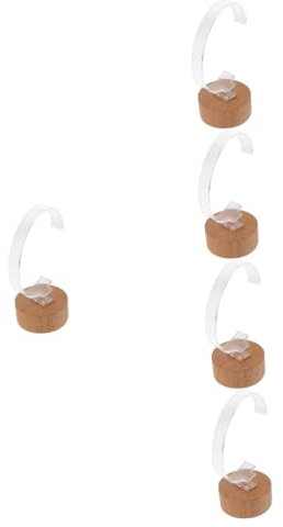 PRETYZOOM 5st Uhrenständer Schreibtischdekoration Armband-organizer-ständer Bücherregal Für Die Wand Transparenter Uhrenhalter Armbanduhrenhalter Armbanduhr-display Armbandständer Acryl