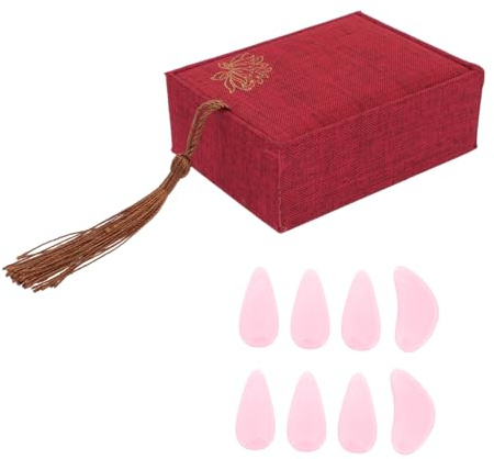 Guzheng Übungsnagel 1 Satz Fingerplektren aus Nylon Rosa | Guzheng und Saiteninstrument, Kunstnägel als Zubehör, Passend für Training und Spiel