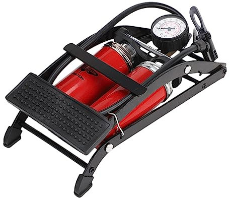 INOOMP Hochdruck Mini Fußpumpe Fahrradluftpumpe Tragbar Für Fahrrad Motorrad Auto Bälle Und Aufblasbares Fußpedal Pumpe Einfach Zu Tragen Und Sparsam Multifunktional Für Verschiedene Vent