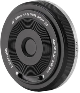 VILTROX 28 mm F4.5 Kameraobjektiv für Fuji XF Montage Vollrahmen Autofokus feste Blende ultradünne Linse