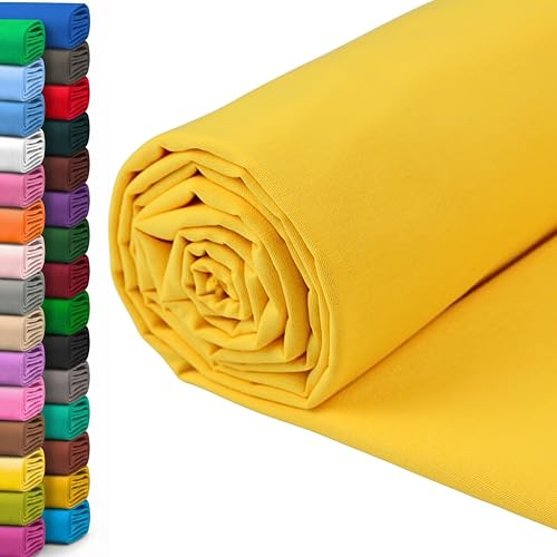 A-Express Tessuto 100% cotone - 150 cm x 60 pollici - Tessuto in cotone tinta unita venduto al metro - Ideale per trapuntatura, cucito, confezione abiti, fodere per tende, borse, biancheria da letto