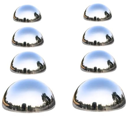 Supvox 2 Sätze Reflektierende Dekokugeln Reflektierendes Gartenkugeln Für Den Außenbereich Blau Edelstahlkugeln Küchendekoration Blickbälle Für Gärten Außenspiegelkugeln 4 Stück * 2