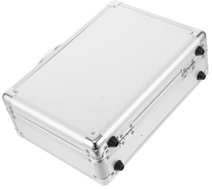 Vaguelly Mallette Aluminium Rigide Boîte à Outils Portable Étui De Rangement Multifonctionnel avec Loquet De Sécurité
