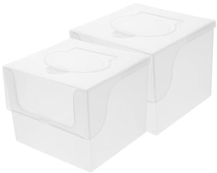 MUCKLILY 2stücke Tücherbox Aus Transparente Aufbewahrungsbox Für Feuchttücher Wiederverwendbare Box Mit Ausziehfunktion Staubabweisende Abdeckung Für Kosmetiktücher Und