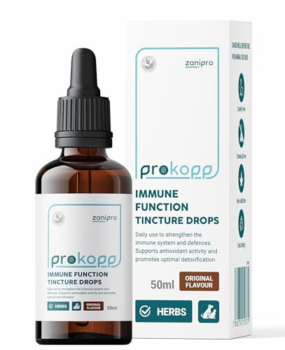 Zanipro Immunbooster für Hunde & Katzen – Immunsystem stärken Hund & Katze – Immun Kur zur Verdauung & Entgiftung – Haut & Fell Pflege – Natürlicher Immun Booster, vom Tierarzt entwickelt | 50 ml