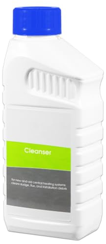 SPARES2GO Central Heating Cleanser Concentrate Sludge Rust Debris Cleaner Radiator Liquid (500ml Bottle)