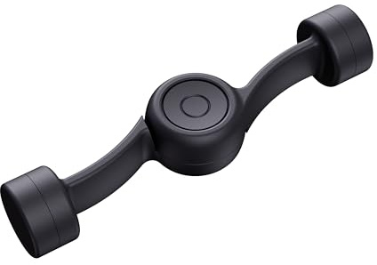 Draduo Front Load Washer Door Prop, Washing Machine Door Prop Open to Prevent Odors with 3 Adhesive Metal Catch, Door Holder to Keep Door Open (Black)
