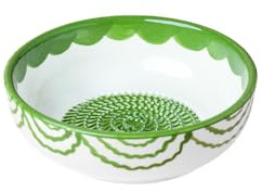 Beamel Home Plato Rallador Cerámica Hecho A Mano Diseño Decorativo Utensilio Cocina Arte Funcional Vajilla Artesanal (Raices, Mediano)