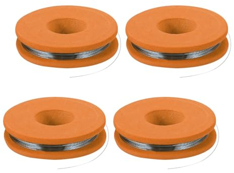 QUARKZMAN 4 Piezas Alambre Nicromo 32 AWG, 10 M Alambre De Resistencia Térmica Cr20Ni80 Para Elementos Calefactores Y Reparación De Componentes Electrónicos, Color Naranja
