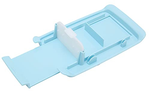 Stylebest Caja de Mantequilla y Contenedor de Almacenamiento de Queso con Cuchillo de Acero Inoxidable para Encimera de Cocina, 20x11,5x5,5 Cm (Caja rectangular para cortar crema azul)