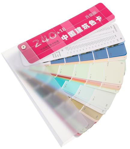 FRCOLOR Mazzetta Colori Vernice Standard 258 Tonalità su Carta e Plastico, Facile da Usare, Prestazioni Eccellenti per Professionisti e Lavori di Pittura Edilizia