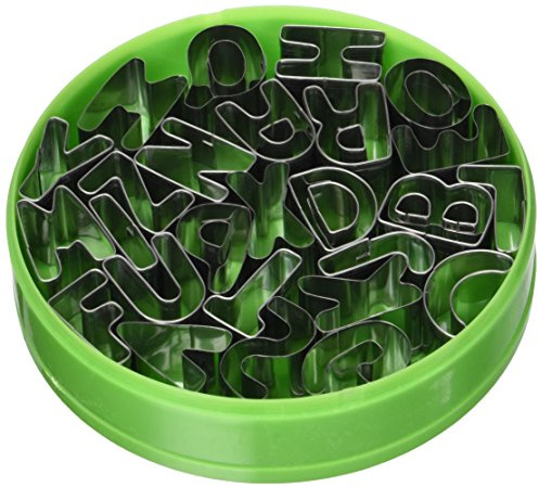 Pati-Versand 11045 Alfabeto Stampi Metallo Argento 12 x 2 x 12 cm
