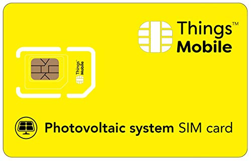 SIM-kort för FOTOVOLTAIC -Things Mobile - med global täckning och GSM/2G/3G/3G/4G LTE-nätverk, utan fasta kostnader, ingen förfallodag10 € kredit ingår