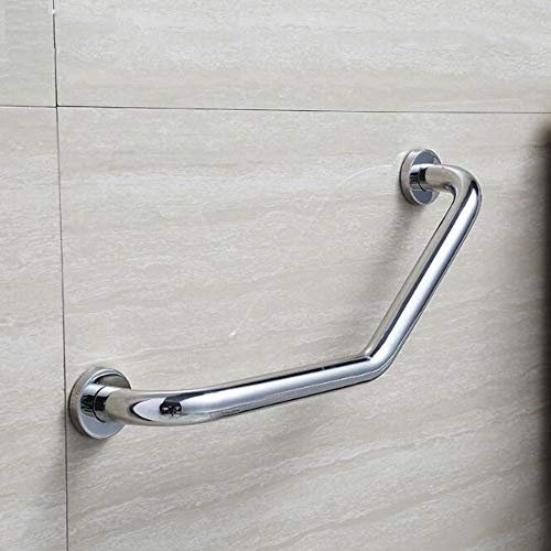 304 Inox Barra de apoyo de ducha de seguridad Soporte Pasamanos de mango Toallero para baño Bañera, 45 cm