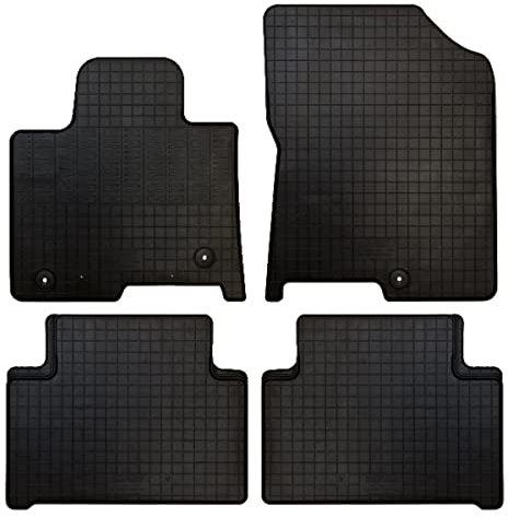 edecor Gummifussmatten Automatten Gummimatten Gummi Fußmatten Satz Set für Kia Sorento IV PHEV ab Bj. 2021