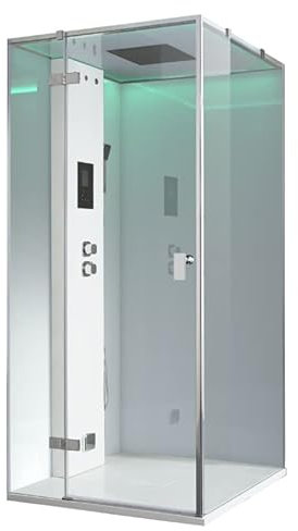 AWT Dampfdusche LD206F15 weiß/100x100/links