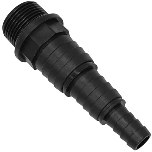 MegaHaustechnik Stufen-Schlauchtülle außen 38 32 25 x 1 1/4“ AG, Kunststoff | Trinkwasser geeignet, Universal 3 Größen Tülle-Außendurchmesser 38mm 32mm 25mm, Außengewinde 1 1/4, Anschluß Stück Adapter