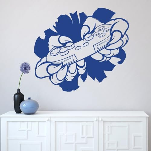 Wandaufkleber abnehmbares wildes Tier Wandbild Zuhause Wohnzimmer Wanddekoration geometrische Elefantenblume geometrischer Elefant Vinyl Applikation 42x35cm