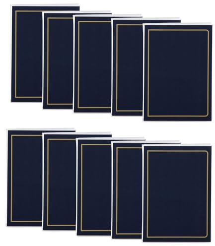 Set 10x Tradition Einsteckalbum für 36 Fotos in 10x15 Softcover Einsteck Foto Album: Farbe: Blau
