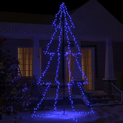 BaraSh Árbol de Navidad 360 Luces LED Interior y Exterior 143x250 cm Arboles De Navidad Modernos