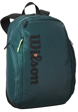 WILSON Blade V9 Super Tour Tennisrucksack - Platz für bis zu 2 Schläger, grün/schwarz