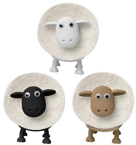 PHINE MADE Schaf Toilettenpapierhalter Braun, ohne kleben & Bohren, Ersatzrollenhalter Klopapierhalter Klopapier Rollenhalter Toilettenpapier Aufbewahrung Toilettenrollenhalter, Bad-Deko Zubehör