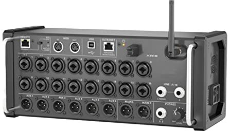 Mezclador De Audio, XR16/XR18/MR18 Consola de grabación de estudio de mezcla digital profesional de 16/18 canales Dj Studio Wifi Mezclador digital Consola De Mezclas PortáTil ( Color : Nero , Size : X