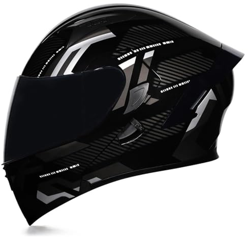 Woljay Full Face Flip Up Motorcycle Modular Helmet Integrated Motorbike Dual Visor for Adults Men Women Moped Street Racing DOT Approved